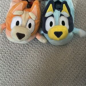Kids Cartoon Character Slippers - Orange and Blue